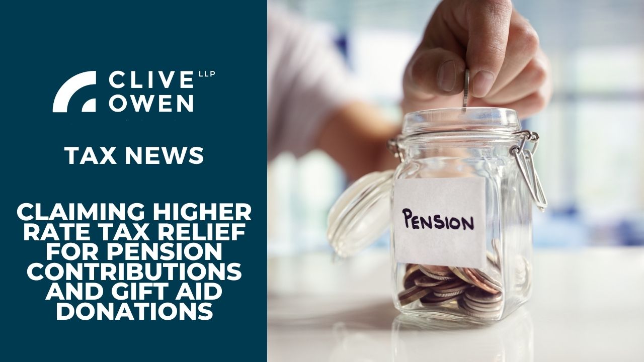 Pension Contributions Tax Relief Form
