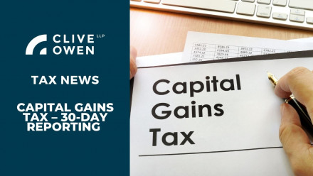 Capital gains tax – 30 day reporting