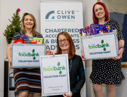 York accountants encourage local businesses to help support foodbank