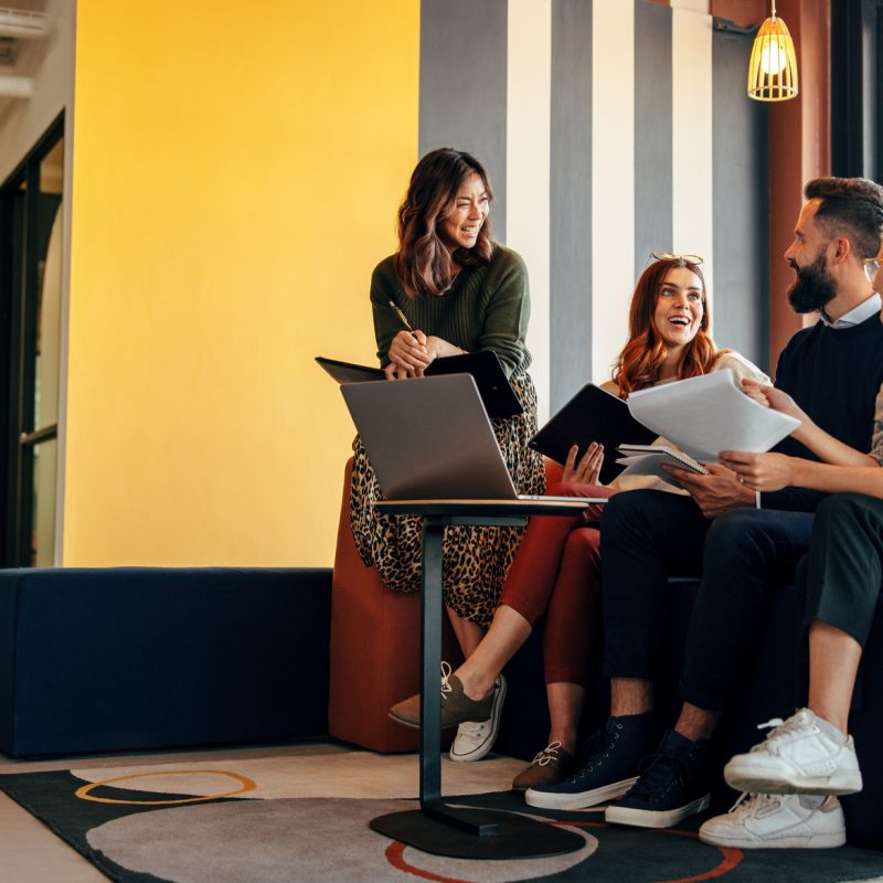Group of people working together